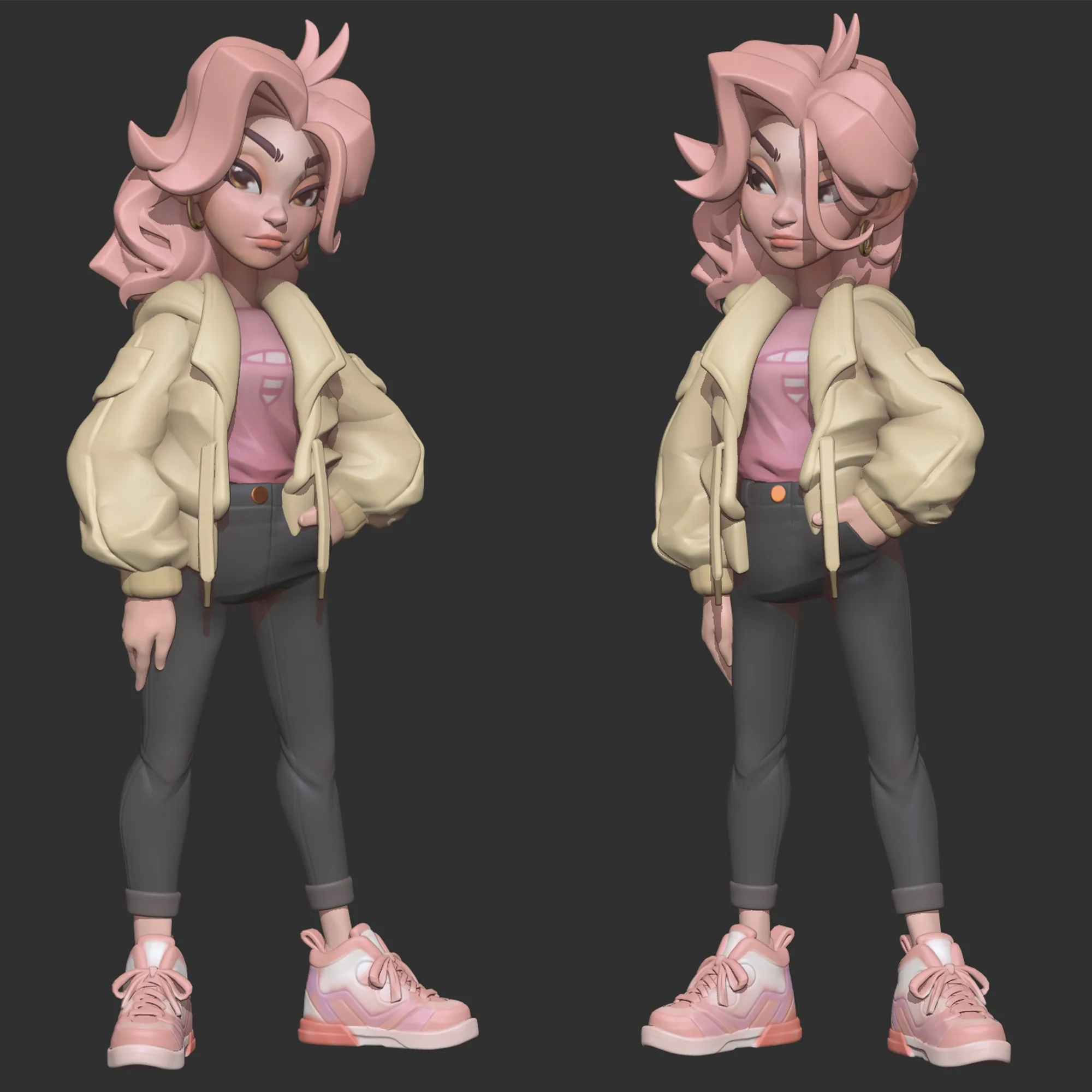 Zbrush Quarter Front