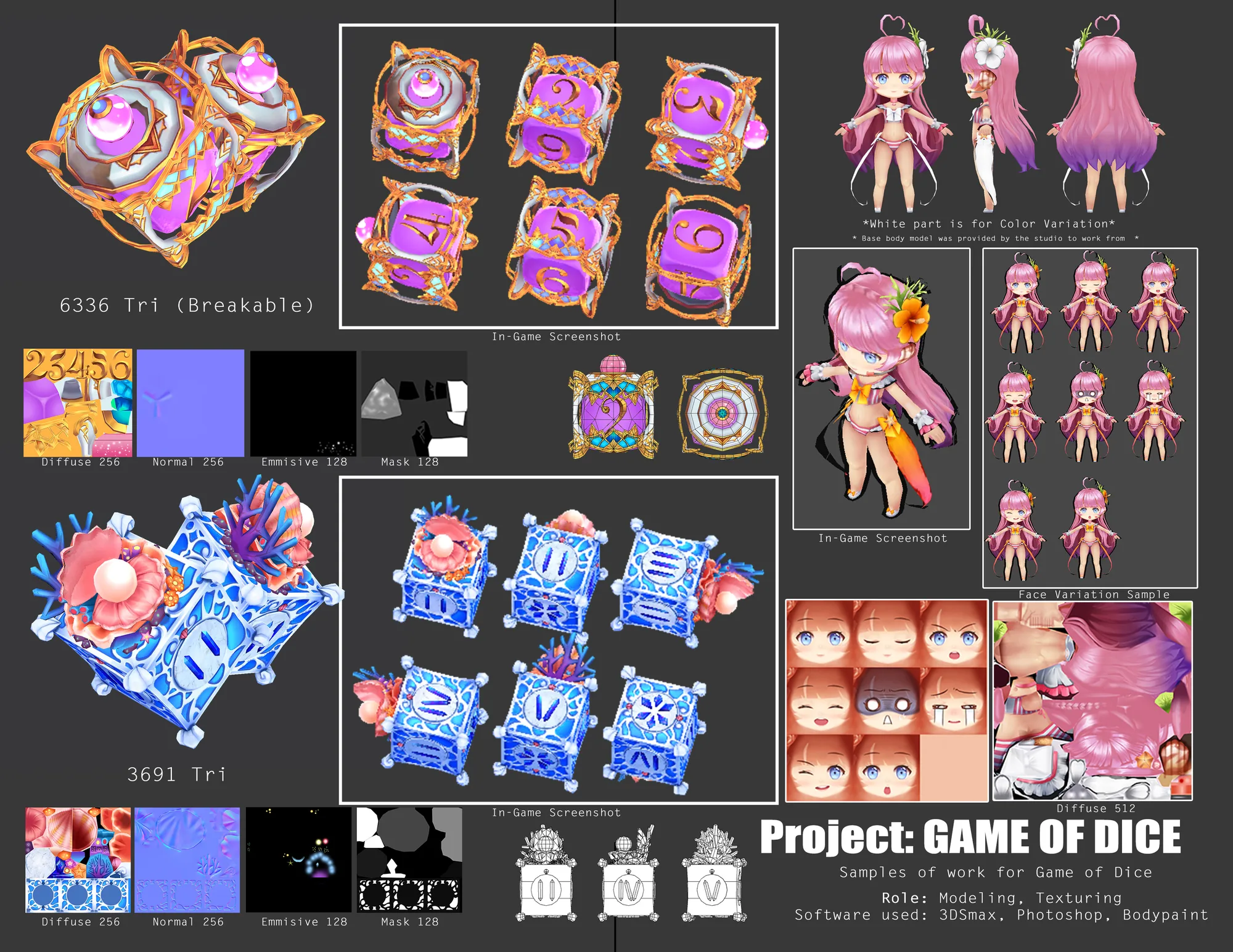 Game of Dice – 3D Dice & Character Art — image 2