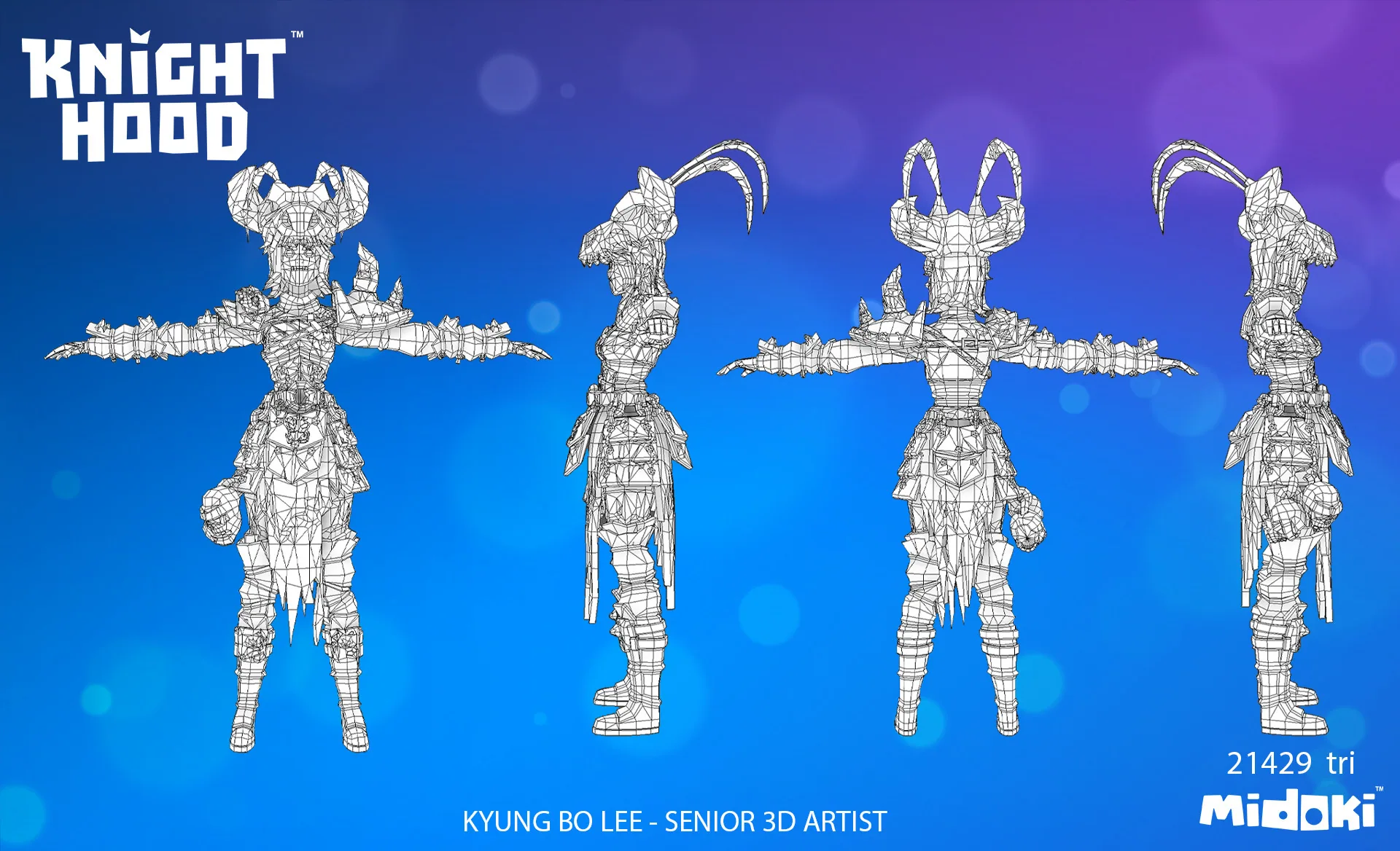 Maya T-Pose Wireframe Screenshot