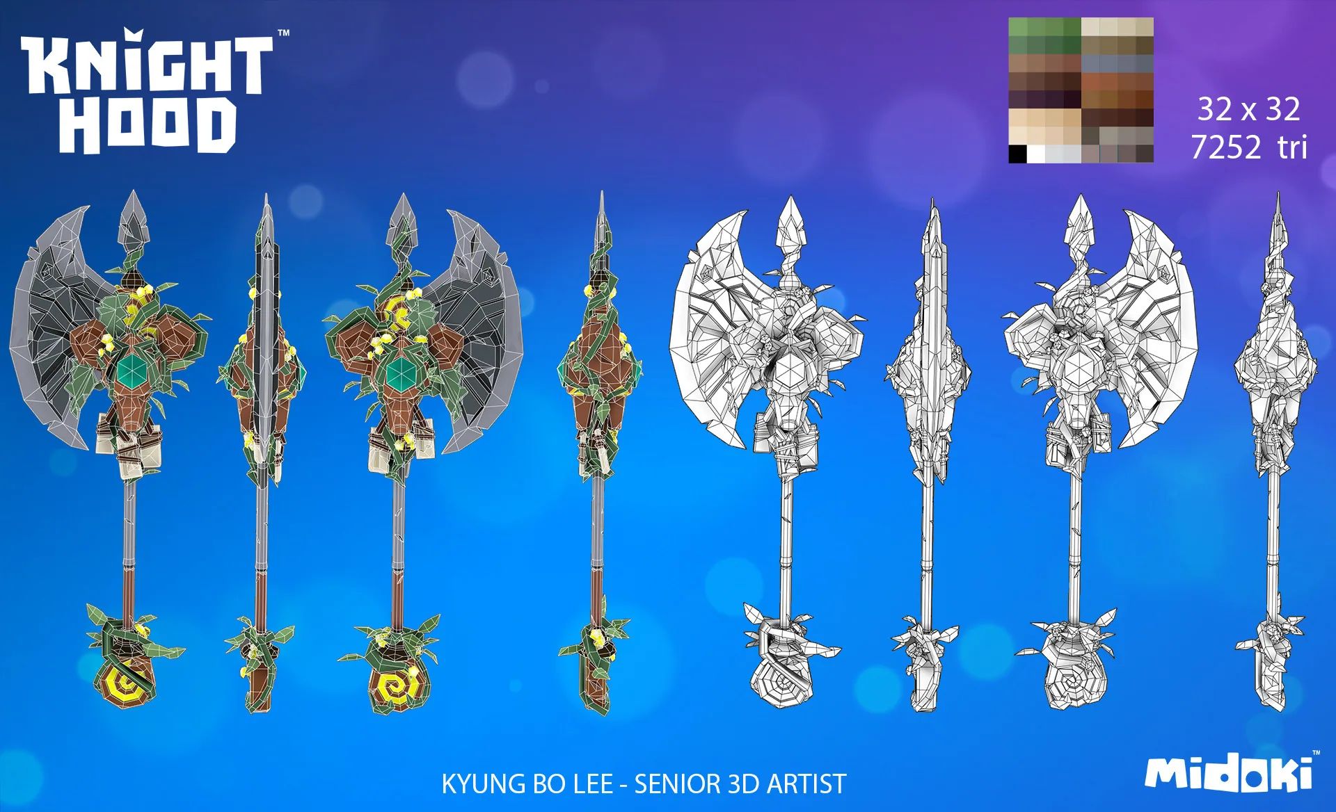 Axe Diffuse & Wireframe